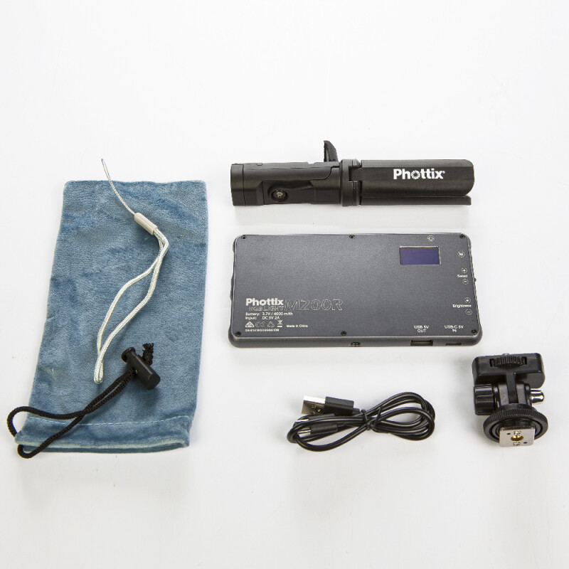 Phottix 81419 M200R RGB Light светодиодная панель с аккумулятором и мини-штативом