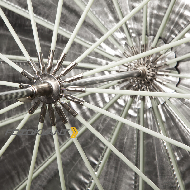 Fotokvant U-104S Para параболический глубокий зонт серебряный 104 см