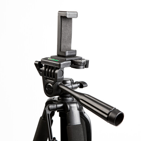 П-Фото 3366 черный штатив 157 см с креплением для смартфона