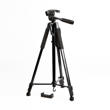 П-Фото 3366 черный штатив 157 см с креплением для смартфона