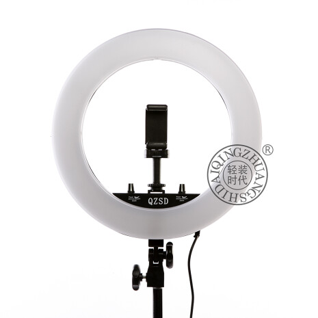 QZSD Q14+186 KIT BLACK кольцевой свет со стойкой черный