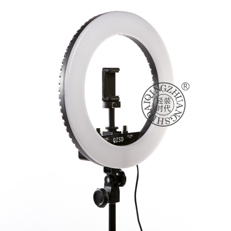 QZSD Q14+186 KIT BLACK кольцевой свет со стойкой черный