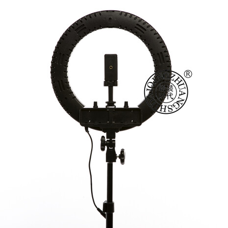 QZSD Q14+186 KIT BLACK кольцевой свет со стойкой черный