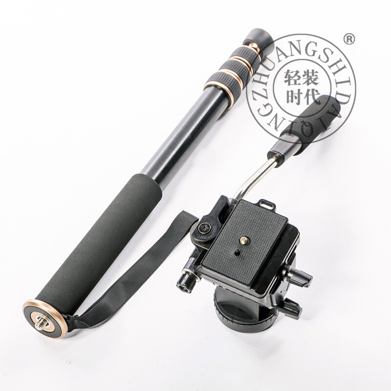 QZSD Q228 черный монопод с видеоголовой 160 см для средних и тяжелых камер